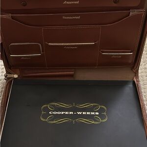 Vintage Cooper-Weeks Portfolio with Notebook